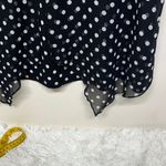 Chic Polka Dot Sleeveless Blouse Black Size XL Photo 5