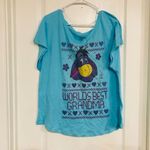 Disney Brand New Women's Eeyore Grandma Graphic Short Sleeve Blue T-Shirt XL Photo 1