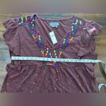 Anthropologie By  Short Sleeve Top Embroidered NWT $98 Medium SOFT Photo 9