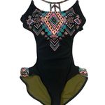 OP Aztec Print Design One Piece Monokini Swimsuit Sz M Junior. Photo 2