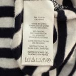 Michael Kors Top Womens XL Black White Stripe Nautical Preppy Long Sleeve Ruched Photo 8