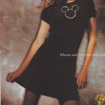 RARE vintage 1995 Mickey & Co little black velvet dress w/ rhinestone Disney Size L Photo 1