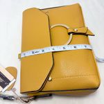 Mellow World Vegan leather Elegant Yellow/ Mustard Crossbody Bag NEW Yellow Photo 5