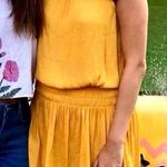 DO+BE Yellow Gold Mini Dress Photo 0