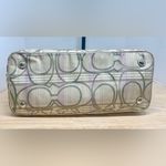 Coach Tartan Plaid Kiss-lock Carryall Lavender & Champagne Tote Photo 6