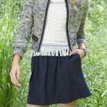 Matilda Jane  Black Skater Skirt Large NEW With Tags Faux Suede Short Elastic NWT Photo 0