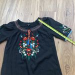 Romeo + Juliet Couture Black Dress with Colorful Embroidery Size Small Photo 9