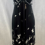 In Bloom  by Jonquil black and white ruffled butterfly maxi dress size small Photo 0