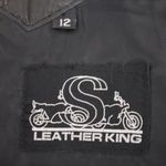 High Quality Black Leather Biker Skirt Size 12 Photo 1