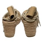 Dolce By Mojo Moxy 8M Boho Lace-Up Embroidered Platform Espidrille Wedge Sandal Photo 4