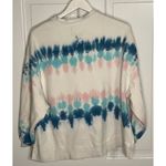 Electric & Rose Neil White Blue Tie Dye Striped Pullover Sweatshirt Size XS NWT Photo 3
