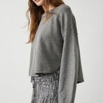Free People Jamie Sweater Dark Heather Grey Size XL Photo 0