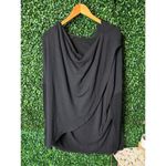 Athleta  Purana Wrap Sweatshirt Size Medium Black Photo 5