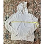 Ralph Lauren LRL Sweater Womens Large White Pullover Hoodie Thermal Waffle Knit Photo 2