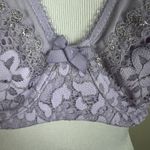 Victoria's Secret  Bra 34DD Purple Body By Victoria Unlined Demi Semi-Sheer Floral Photo 12