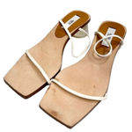 Miista Ellie Beach White Size 5US Strappy Sandals Clear Heels Square Toe Photo 0