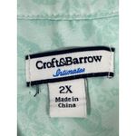 Croft & Barrow Intimates Women Nightgown Floral Button Long Mint Green 2X Photo 5