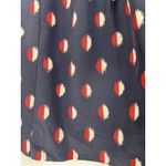 Madewell  Skirt‎ Womens Size 0 Silk Geometric Print Navy Blue Lined Mini Photo 2