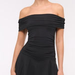 Abercrombie & Fitch  Off the Shoulder Knit Black Skort size XLT Photo 0