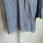 CP Shades  Womens Tunic Top Blue Long Sleeve 100%‎ Linen Medium Photo 7
