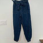 Ralph Lauren Polo  Womens Paperbag Jeans 27 Blue Waist Tie Jogger Photo 7