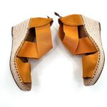 Gentle Souls  Kenneth Cole Colleen X Elastic Leather Espadrille Wedge Sandals Photo 3