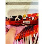 THEBE MAGUGU Pink Abstract Fish Chips Pleated Plissé Maxi Skirt Size Small Photo 10