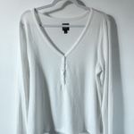 Gap Long Sleeve Super Soft Henley Top Photo 4