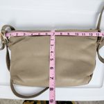 Stone Mountain Beige Tan Leather Slouch Shoulder Bag Purse Photo 6