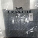 Coach NWT  CM160 Graphic Blue Multi Plaid City Tote Bag Photo 12