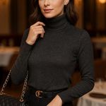 Talbots Black Cowl Neck Sweater Sleek and Versatile Photo 0