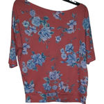 White Birch  One Shoulder Blouse Medium Photo 0