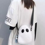 Ghost Bag Crossbody Purse Belt Bag Adjustable Strap Halloween Cosplay Unbranded Black Photo 0