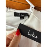 Lulus  Westwood White Half Sleeve Sheath Dress Party Cocktail Engagement Size S Photo 5