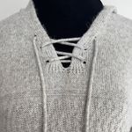Oversized Knit Hood Sweater Gray Size L Photo 2