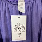 Amerikan Basics Women’s Off The Shoulder Loose Tee Purple NWT Photo 3