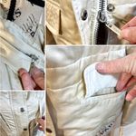 Theory  Pearlized Gold Cinch-Waist Zip Cropped Jacket Hidden Hood Sz S🧡 Photo 12