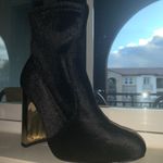 Shoedazzle Black Velvet Booties Photo 1