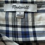 Madewell Plaid Artiste Tassel Tunic Mini Dress Size Small Light Flannel Pockets Photo 8