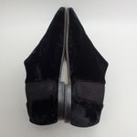 Sergio Rossi Lentini Chelsea Almond Toe Velvet Slip On Flat Shoes Size 37 Black Photo 8