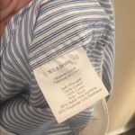 Veronica Beard  blue and white striped collared button down bodysuit Photo 6