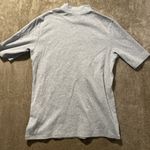 Uniqlo  Shirt Womens Medium Mock Neck Gray Quarter Sleeve Minimalist Modest Photo 2