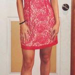 Boohoo PETITE  Red Lace V-neck Choker Dress Photo 1