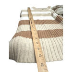 Striped Sweater S Long Sleeve Beige Brown Cream Earthy Neutral Country Cowgirl Tan Size 4 Photo 5