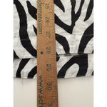 John Mark Zebra Tunic Size M Black White Oversized Lagenlook Wired Collar Size M Photo 9