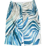 Lafayette 148 New York Pencil‎ Skirt Womens Size 4 Osprey Multi Printed Blue New Photo 0