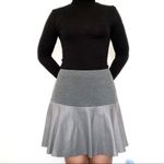 Hinge  Leather Panel Peplum SKIRT GREY SIZE XS $198 VERY CHIC NORDSTROM Photo 4