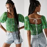 Free People  Back On Top in Green Size Small NWOT $98 Photo 1