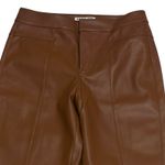 We The Free  Womens Pants Brown Size 8 (30x28) High Rise Flared Vegan Leather‎ Photo 1