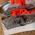 Dolce Vita Size 10 Zaga Silver Glitter sneakers Fashion Gym Shoes Zebra Accent Photo 1